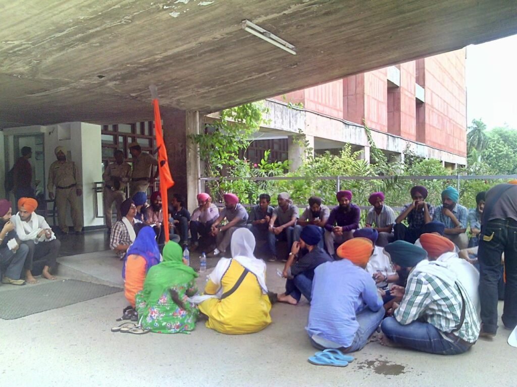 Protest for Release and Care of Shri Guru Granth Sahib Ji