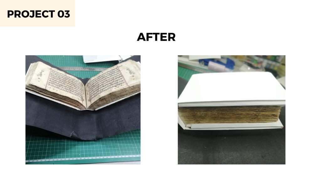 Conservation of Recessed Cord Gurmukhi Pothi Sahib | Surjit Singh Conservator | ConservEdu Enterprises